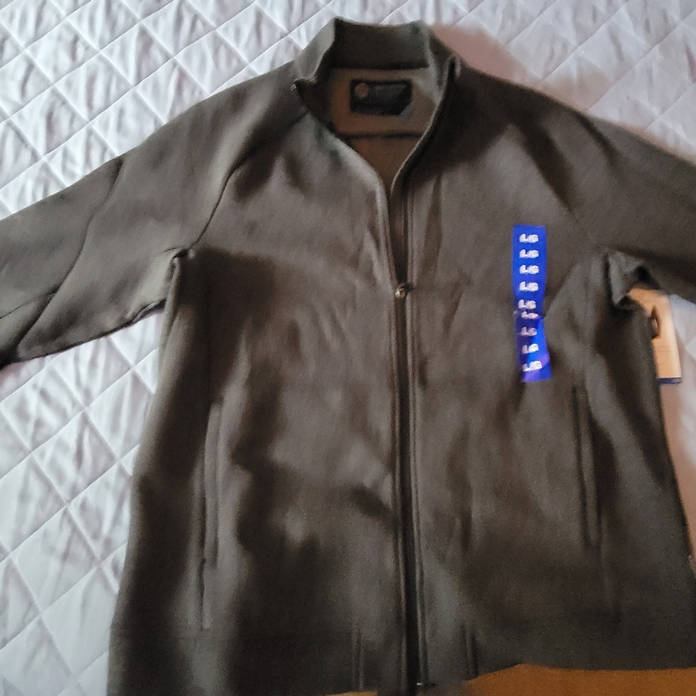 Mens jacket,  large , gray,  herringbone